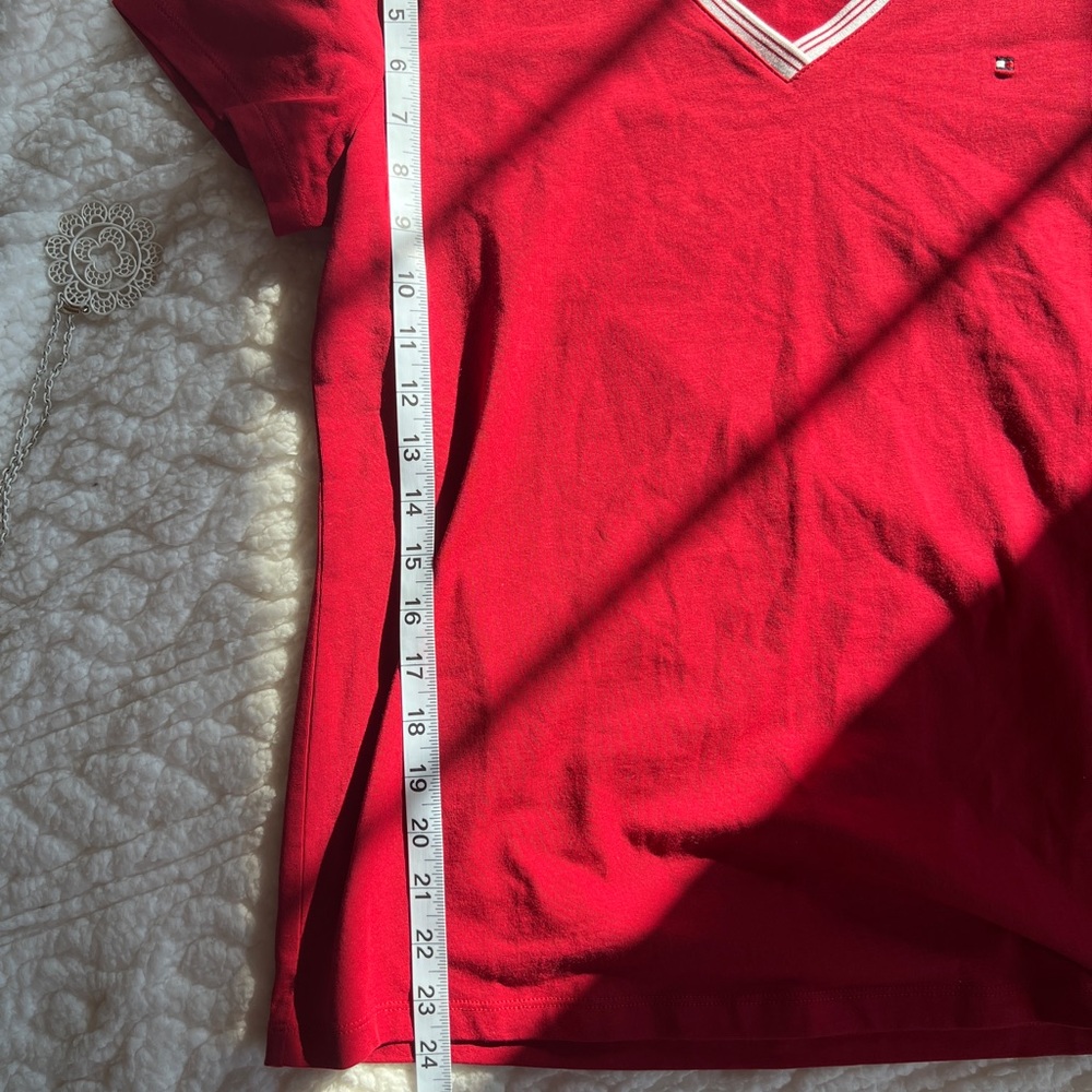 Tommy Hilfiger V-Neck Short Sleeve T-Shirt - Picture 5 of 8